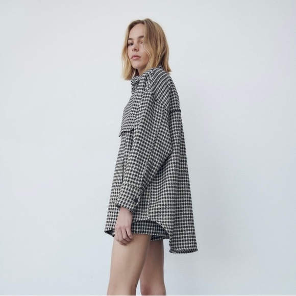 Zara Textured Weave Overshirt - Picture 2 of 8